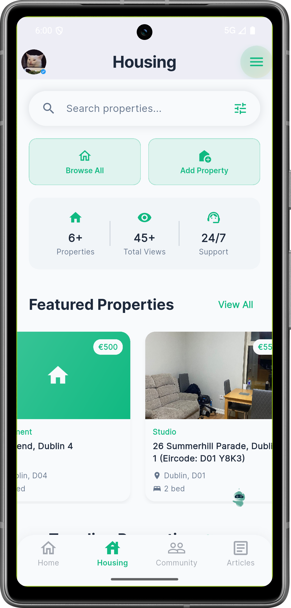 Housing Home Page